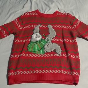 Christmas sloth sweater